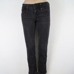 Rock Revival Patti Skinny 28 X 27 Women's Denim Jeans Black Denim